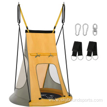 Outdoor and Indoor Kids Hanging Swing with Tent